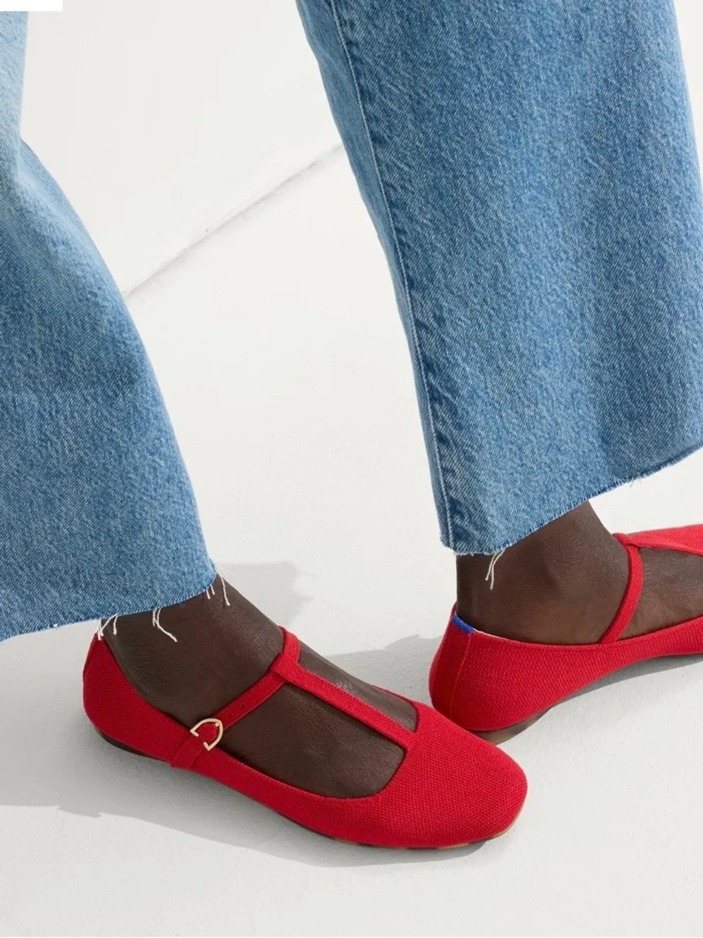 Rothy's Red T-Strap Flats - Picture 8 of 14